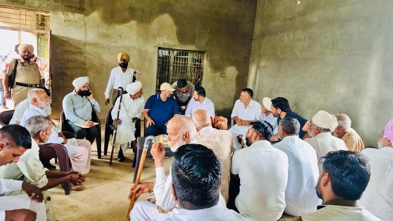 MLA Kuljit Singh Randhawa visits several villages of Derabassi constituency.